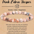 8mm Natural Stone Elastic Beaded Bracelet - Norellé