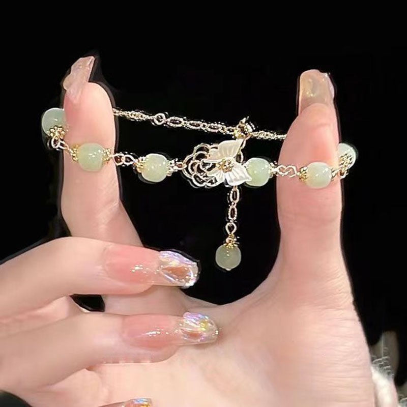 Women's Personalized Hetian Yudie Bracelet - Norellé