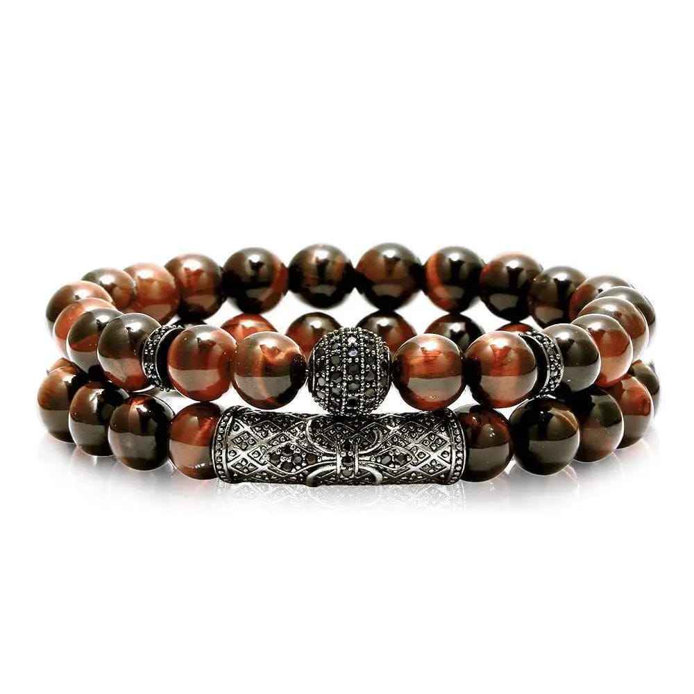 Tiger-Eye Bracelet Men's Versatile Accessories Niche High Sense Ornament Natural Stone Bracelet - Norellé