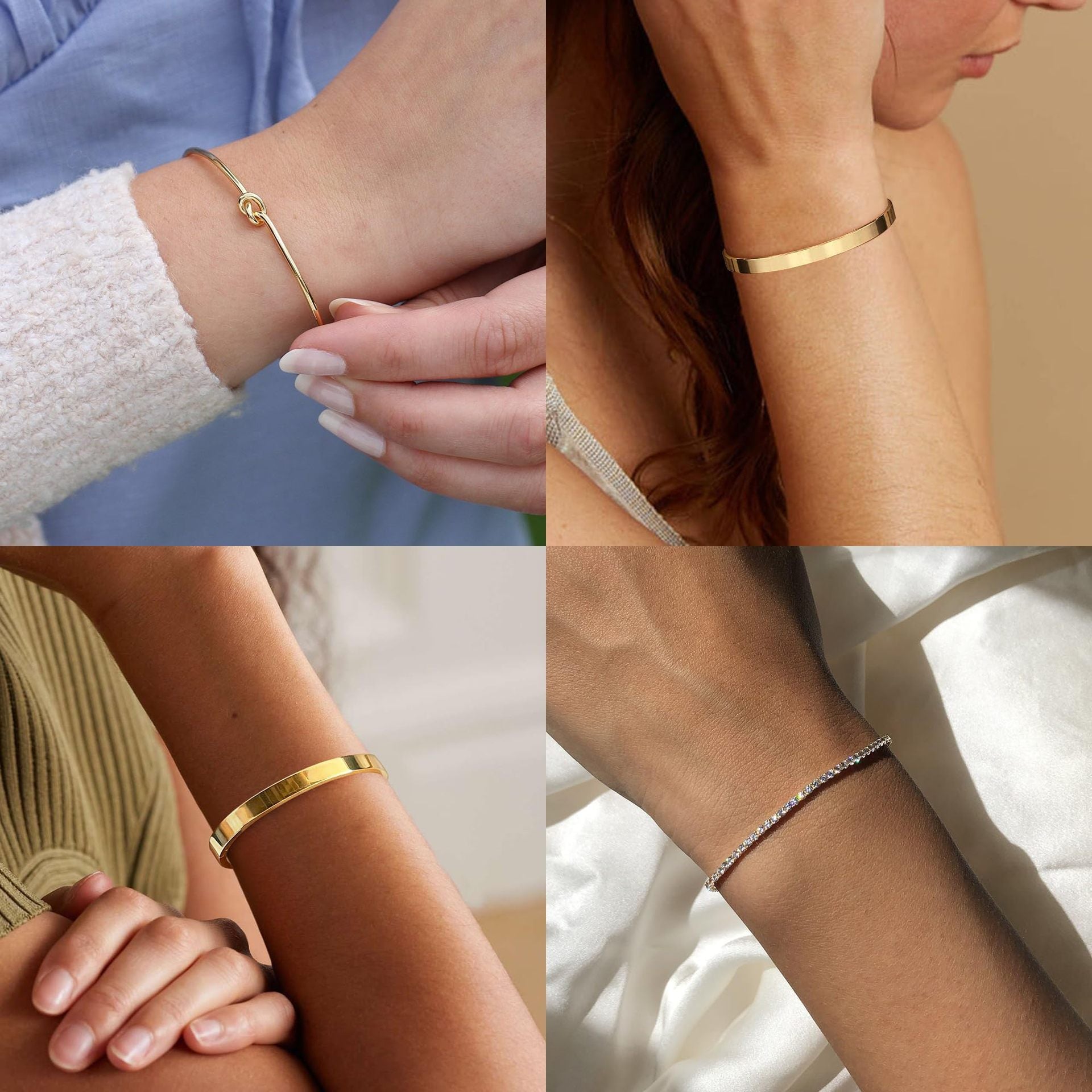 Stainless Steel Heart Knot Bracelet - Norellé