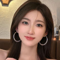 Exaggerated Big Hoop Earrings Women's Unique Niche - Norellé