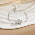 Simple Rotatable Flower Color-preserving Pure Copper Gold-plated Bracelet - Norellé