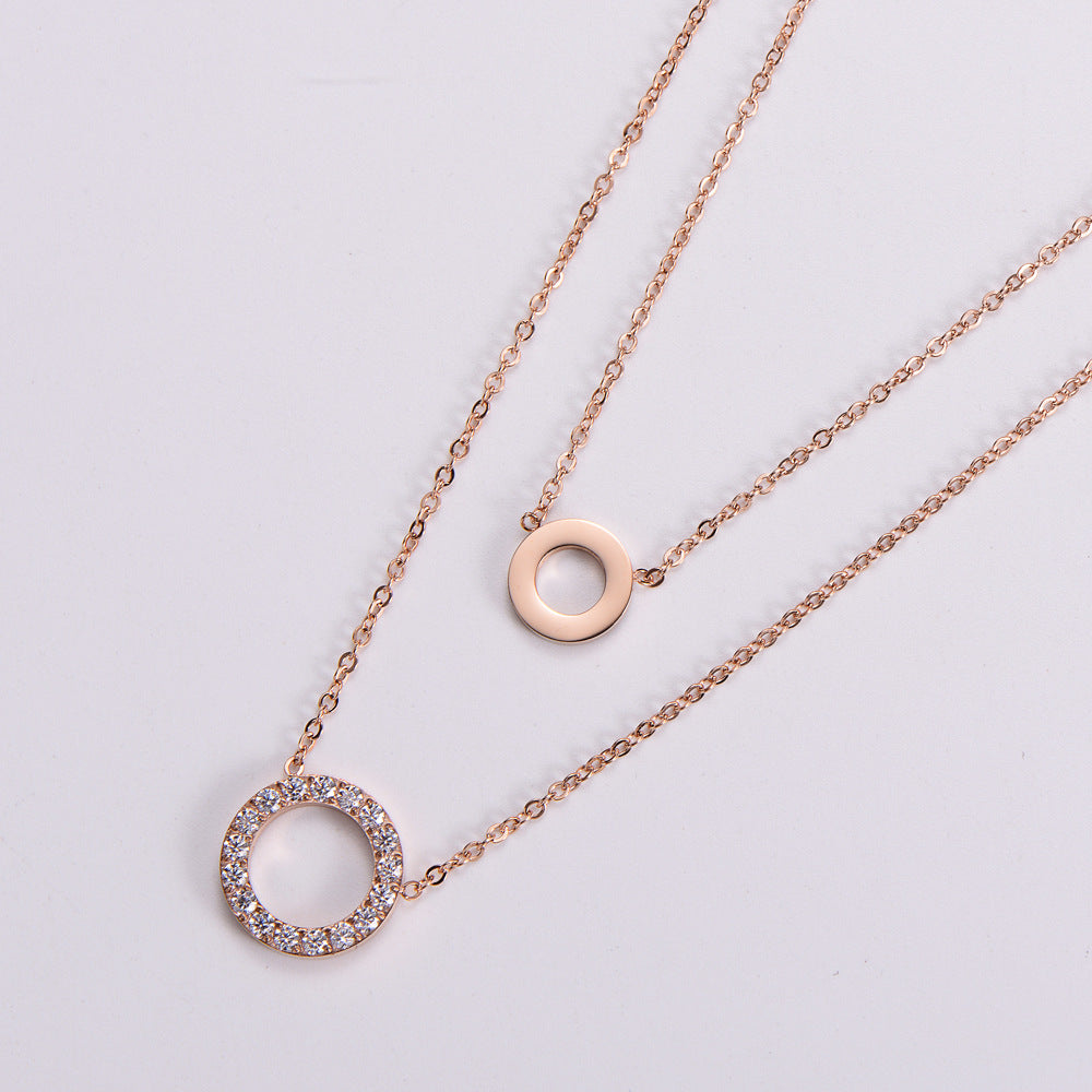 Micro Inlaid Zircon Jewelry Ring Necklace For Women - Norellé