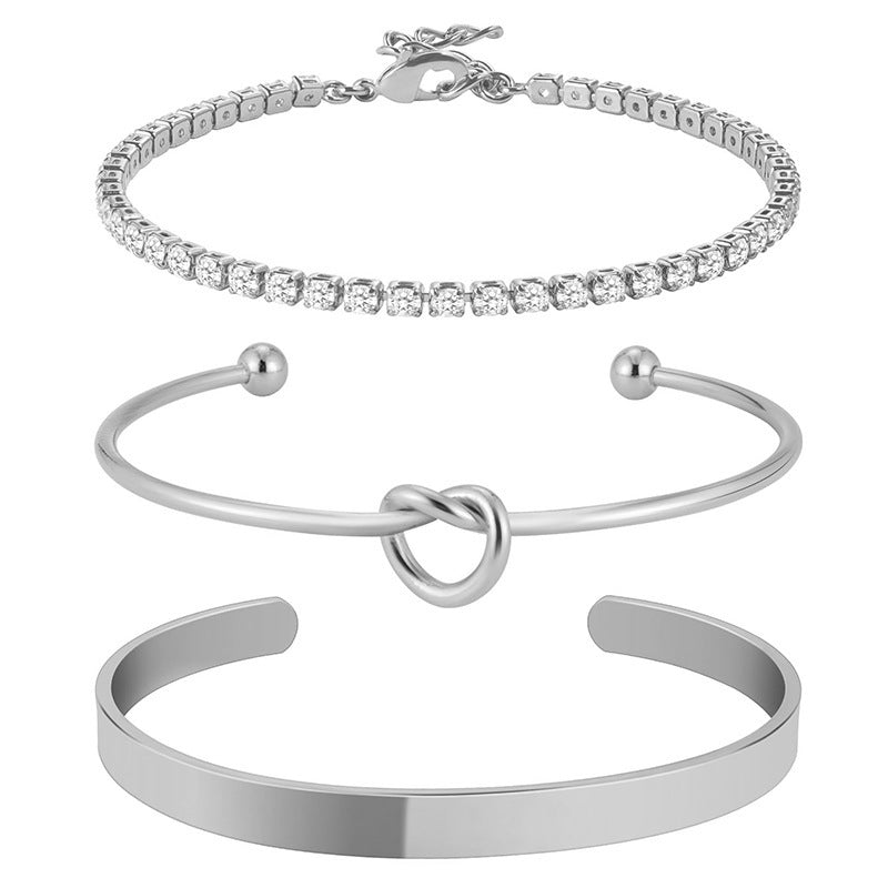 Stainless Steel Heart Knot Bracelet - Norellé
