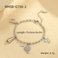 Niche Design Beaded Ocean Style Bracelet Stainless Steel - Norellé