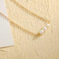 Gold Three Natural Freshwater Pearl Bracelet - Norellé