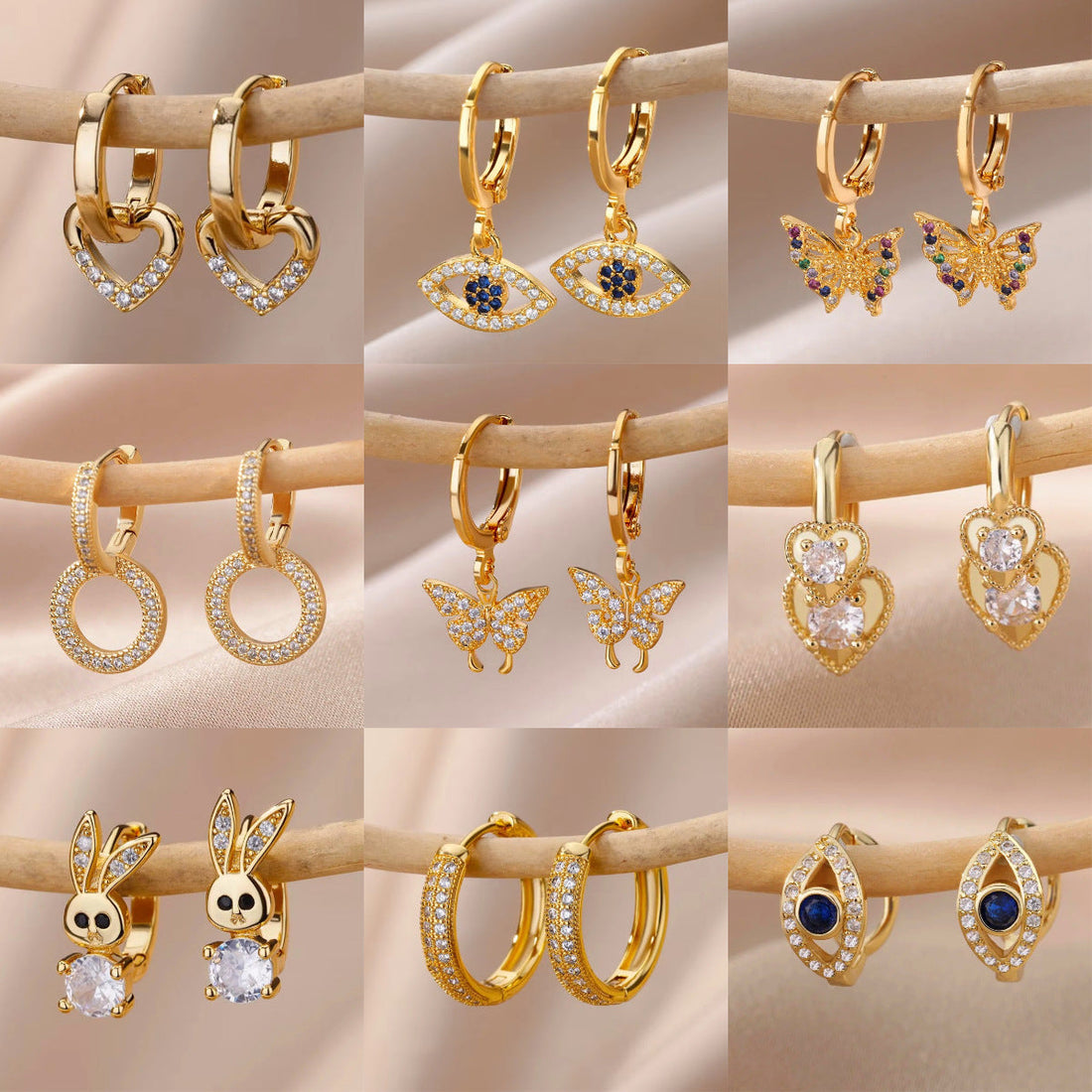 Diamond Butterfly Titanium Steel Ear Clip Women's Light Luxury Accessories - Norellé