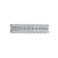 S925 Sterling Silver Kaleidoscope Bead Edge Diamond Ring - Norellé
