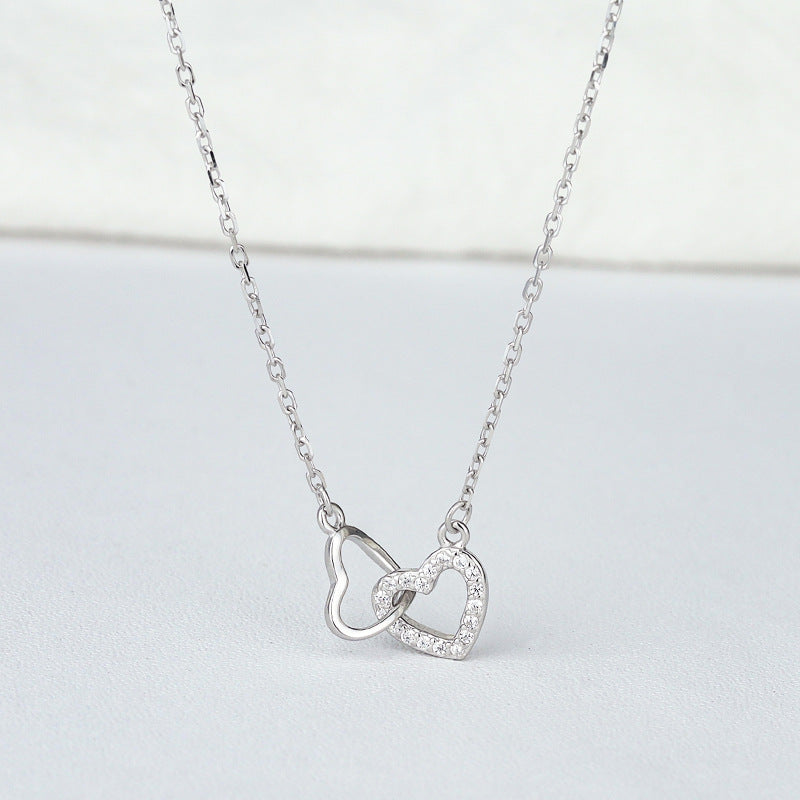 Fashion Special-interest High-grade Temperament Heart-shaped Collarbone Necklace - Norellé