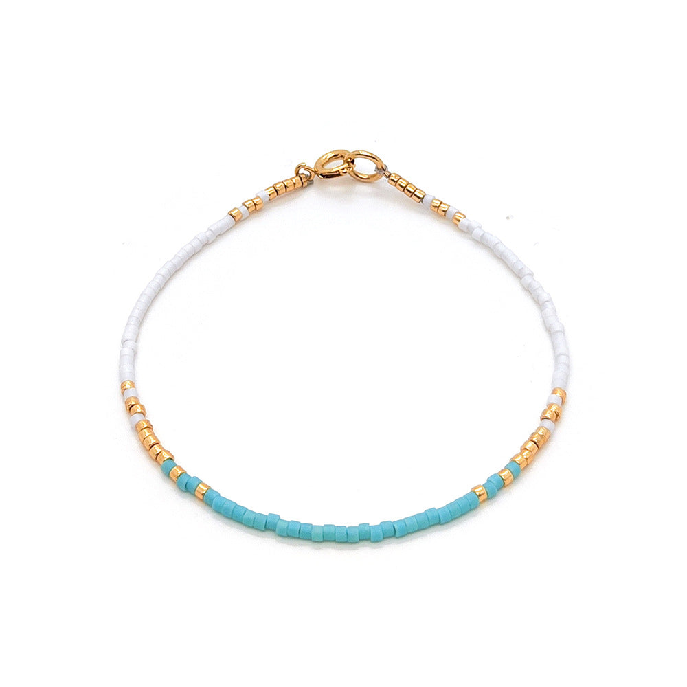 Women's European And American Retro Fashion Bead Woven Handmade Bracelet - Norellé