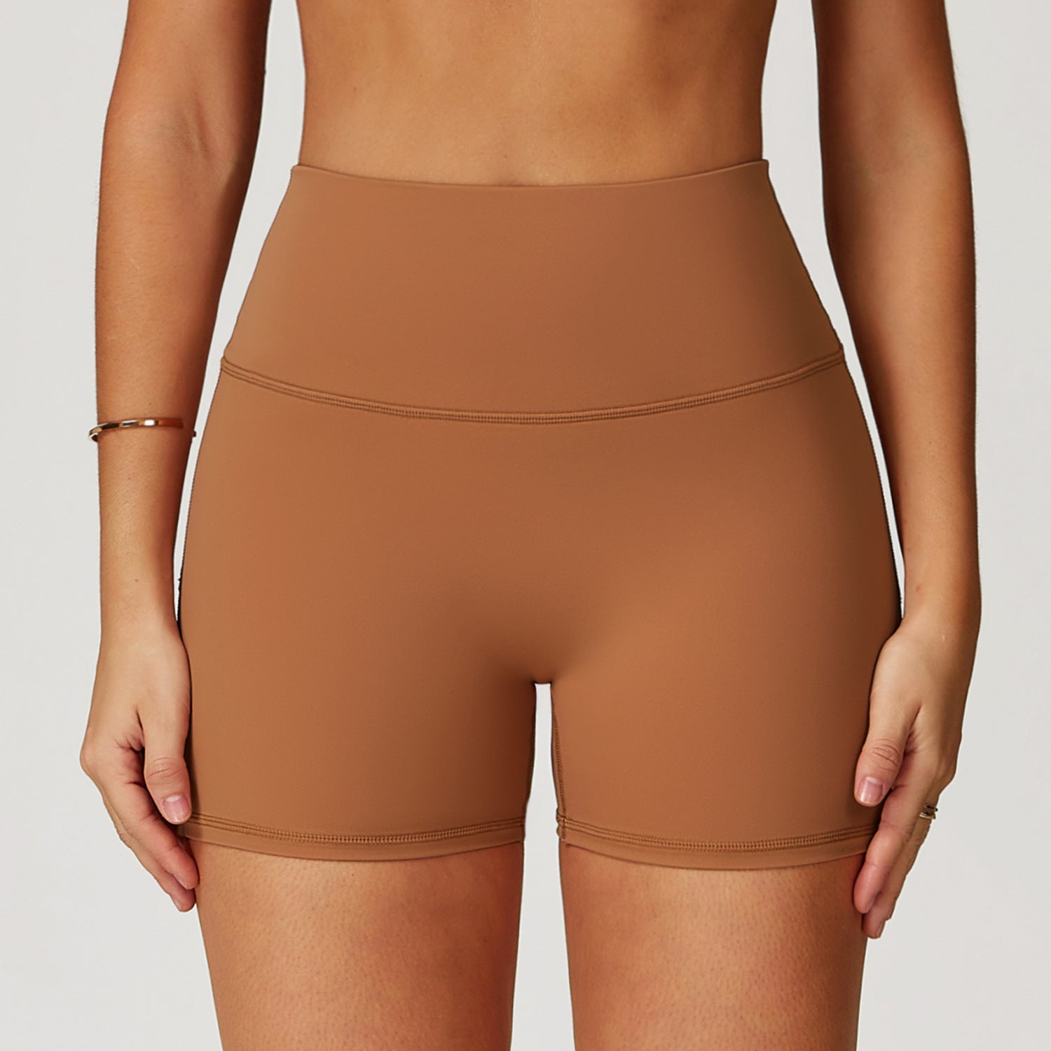Nude Feel Yoga Shorts For Women High-waist Quick-drying Tight - Norellé