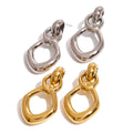 Stainless Steel Hollow Stud Earrings Advanced Geometry - Norellé