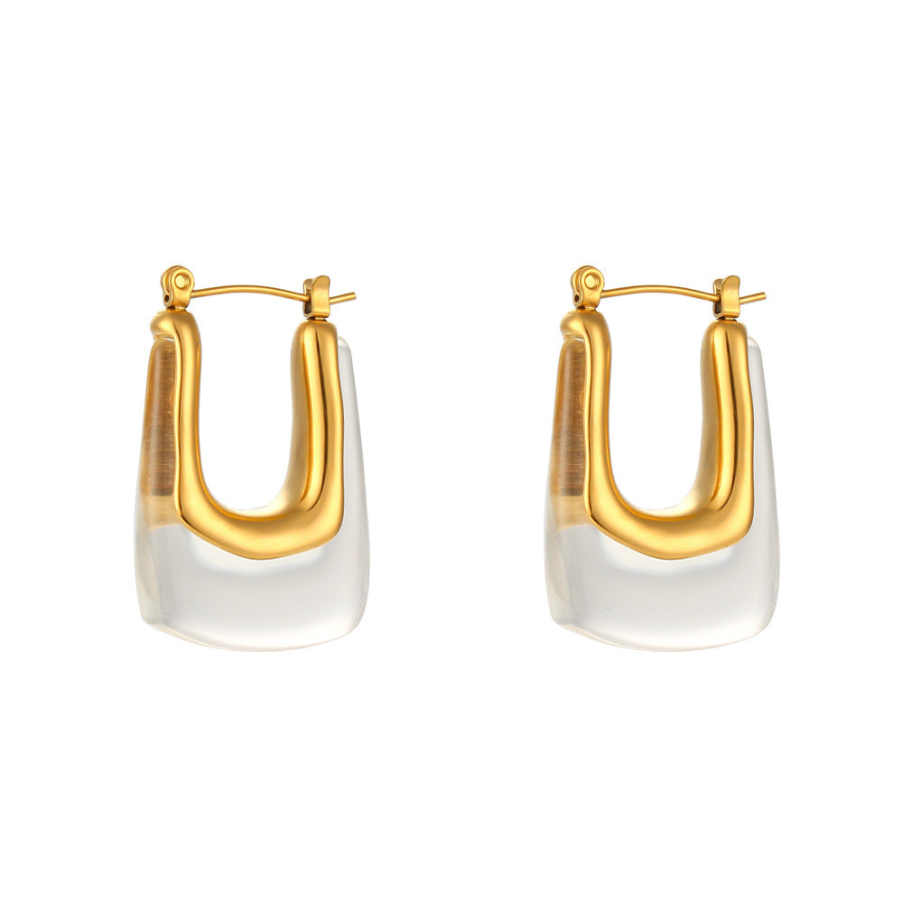 Fashion Minimalist Popular C- Shaped Earrings - Norellé