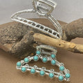 Artistic Retro Turquoise Classic Women's Back Head Hair Claw - Norellé