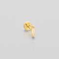 Flat-head Screw Twist Stud Earrings Opal Earrings - Norellé