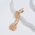 Fashionable Rose Gold Real Gold Plated Earrings - Norellé