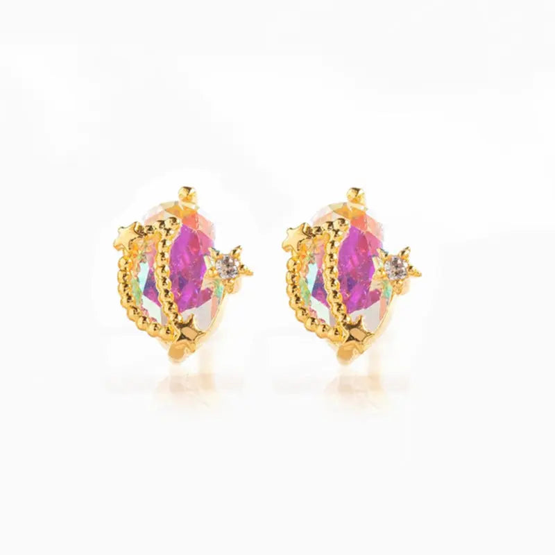Cute Starry Sky Sweet Fairy Seat Ear Studs - Norellé