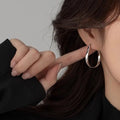 Niche 925 Silver Needle Mobius Earrings - Norellé