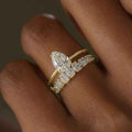 Drop-shaped Design Zircon Ring Fashionable And Exquisite - Norellé