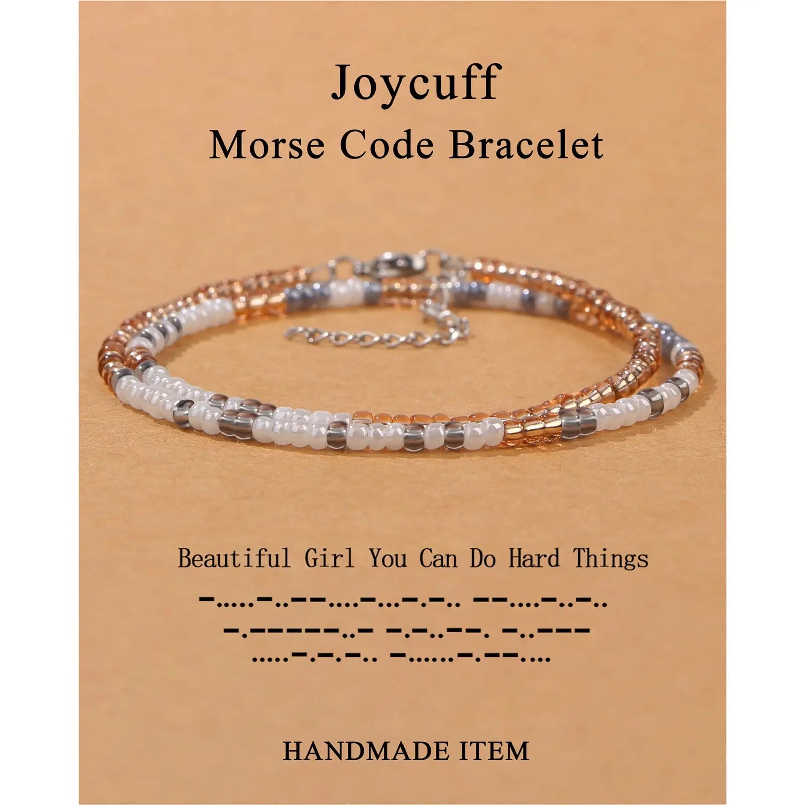 Hand-woven Adjustable Bead Crystal Multi-layer Password Bracelet - Norellé