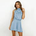 Ruffled Women Playsuits  Backless High Waist - Norellé