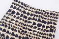 Women Vintage Geometric Print Knotted Mini Skirt