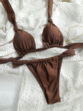 Woman Swimsuits String Bikini Set Women High Cut Swimwear - Norellé