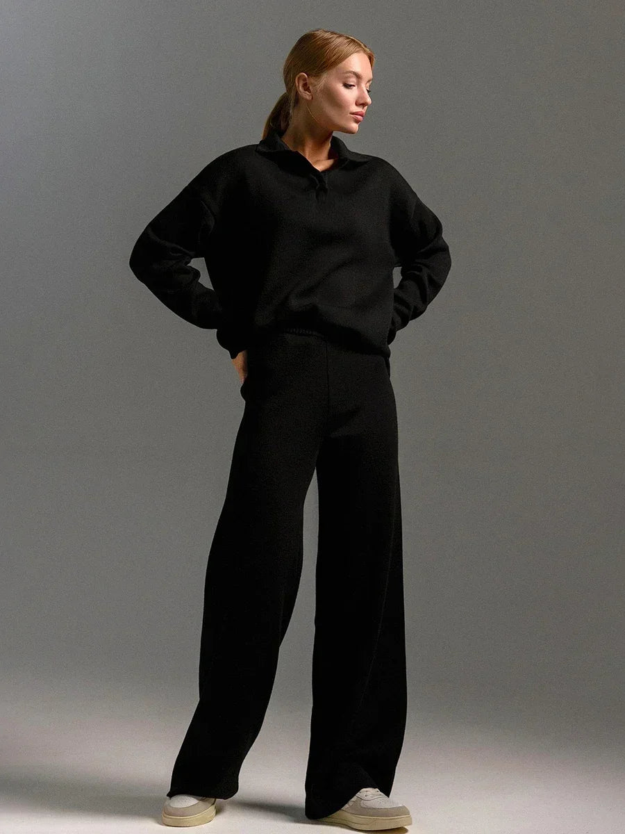 Winter Thick Women Knitted Suits Soft 2 Pieces Sets - Norellé