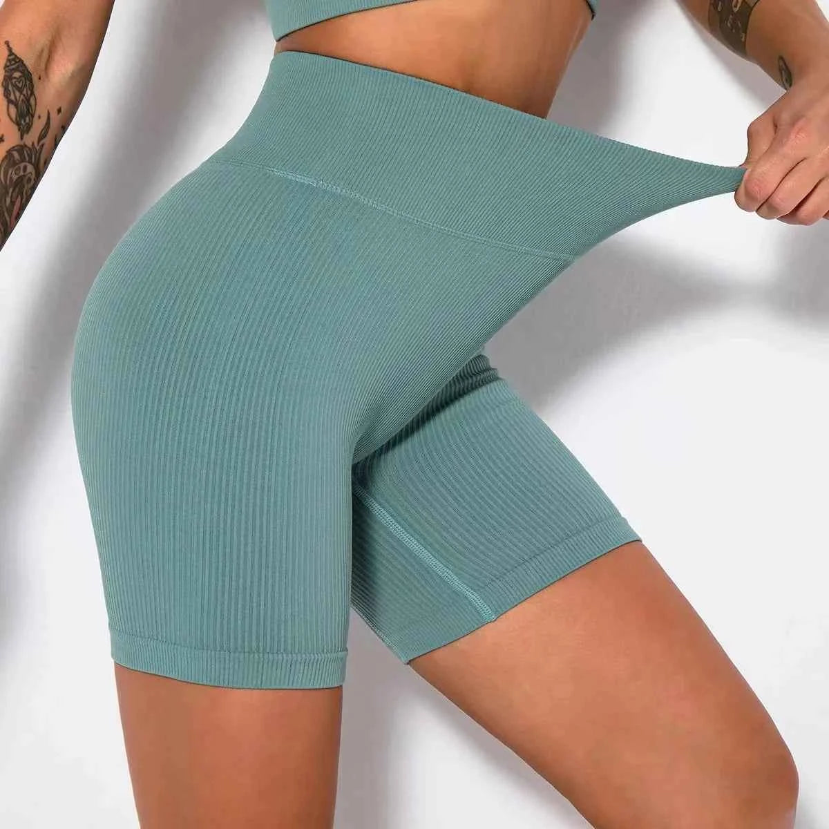 Seamless Knitted Sports Shorts