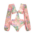 Women's V-Neck Floral Swimsuit - Norellé