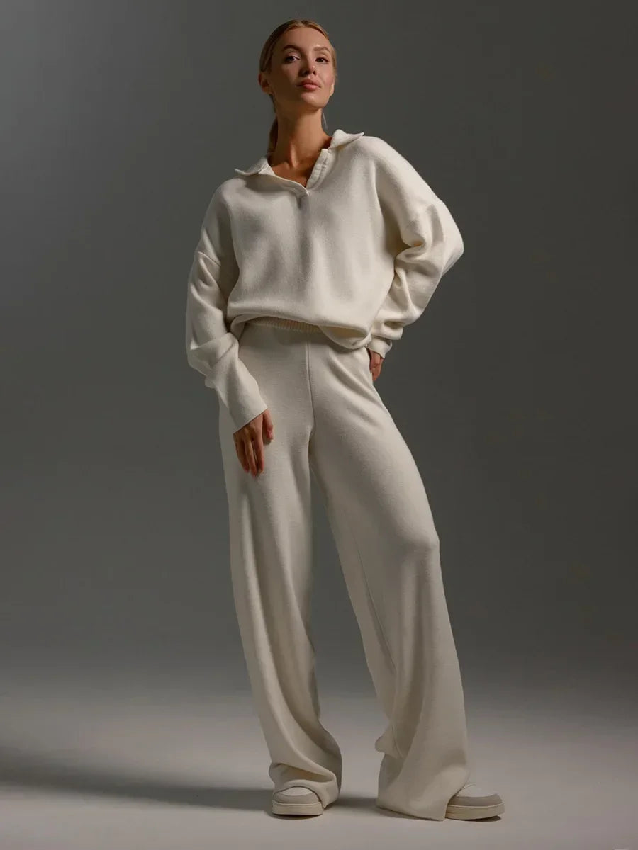 Winter Thick Women Knitted Suits Soft 2 Pieces Sets - Norellé
