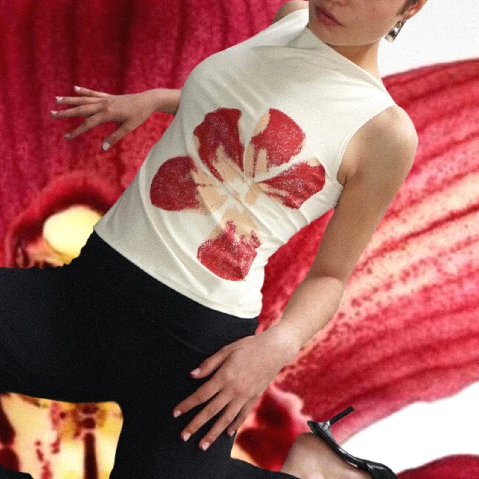 Women's Vintage Crop Tank Tops Slim Fitted Aesthetic - Norellé