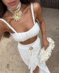 Cover Up Skirt Beach Women Tube Top Three-piece Elegant And Pretty Dress - Norellé