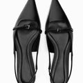 Women Sandal Pointed Toe Shallow Slip on Ladies Shoes