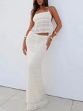 2 Piece Vacation Beach Maxi Skirt Sets - Norellé