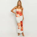 Women's Flower Printed Tubeless Dress Casual - Norellé