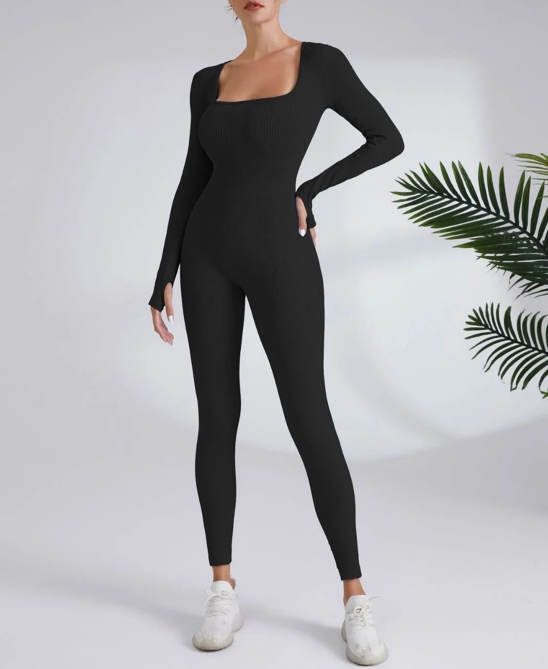 Yoga Wear Women's Quick Dry Running Fitness Sports One-piece Long Sleeve