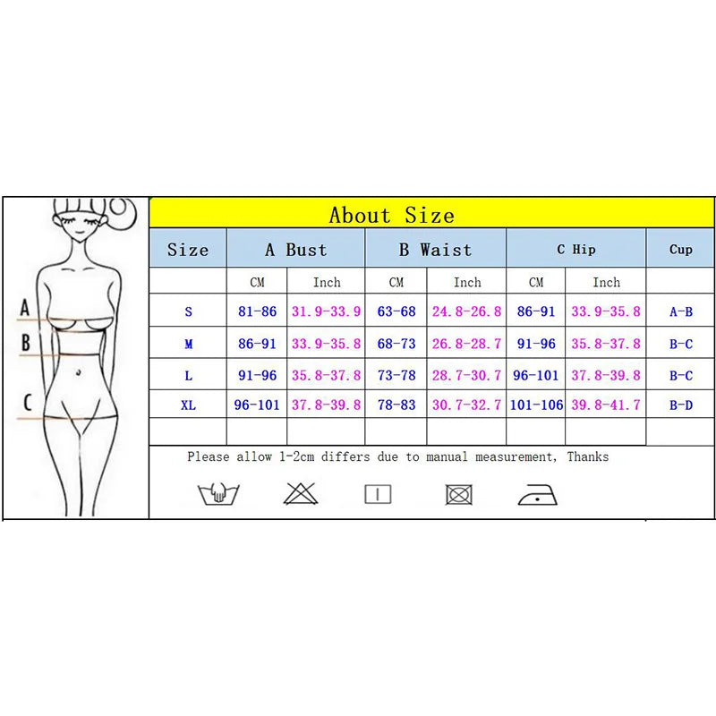 Push Up Bikinis Swimsuit Swimwear Female Bikini Set - Norellé
