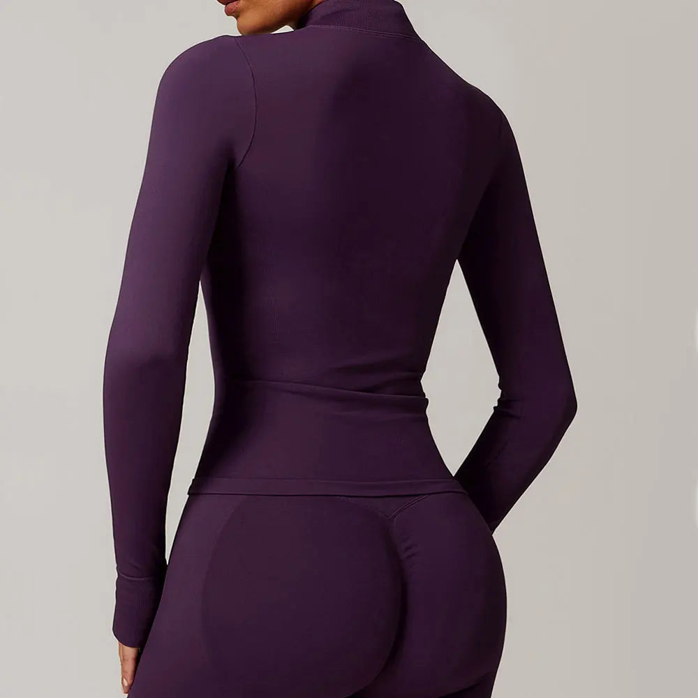 Seamless Long Sleeve Sports Jacket