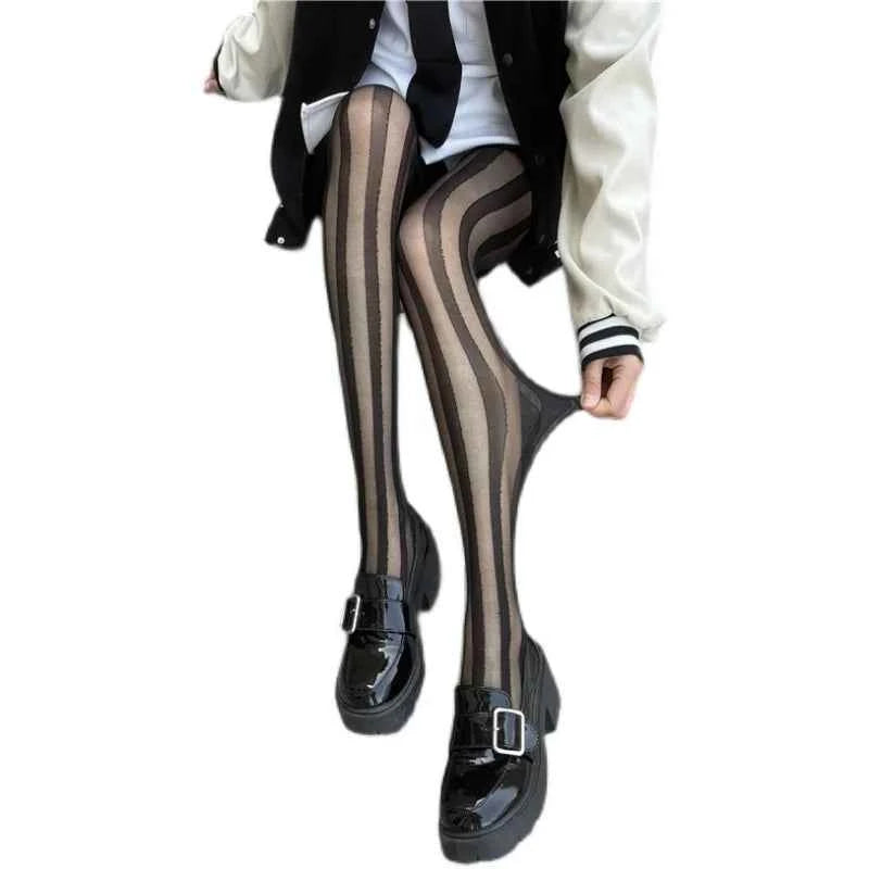Striped Thigh High Stockings Pantyhoses
