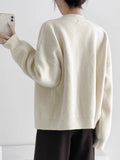 Women Cardigans Sweater O-neck Autumn Winter Knitted Loose - Norellé