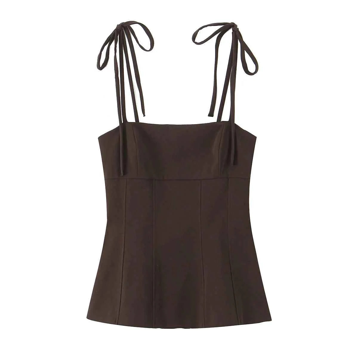 Women's Top With Bow Decoration