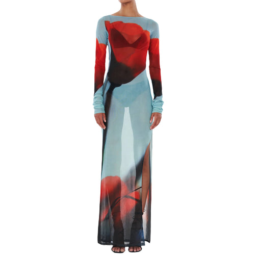 Women’s Slim Fit Long Dress Cover-Ups Sheer Mesh Long - Norellé