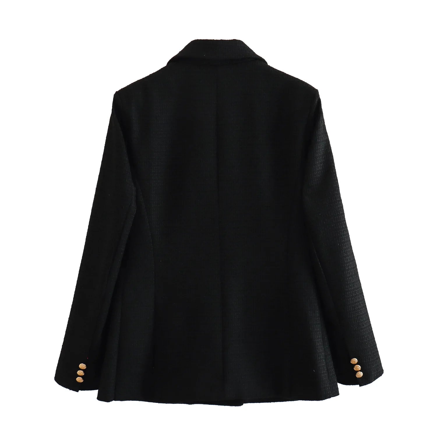 Women's Clothing Style Fashionable Versatile Texture Double breasted Mid length Suit Coat - Norellé