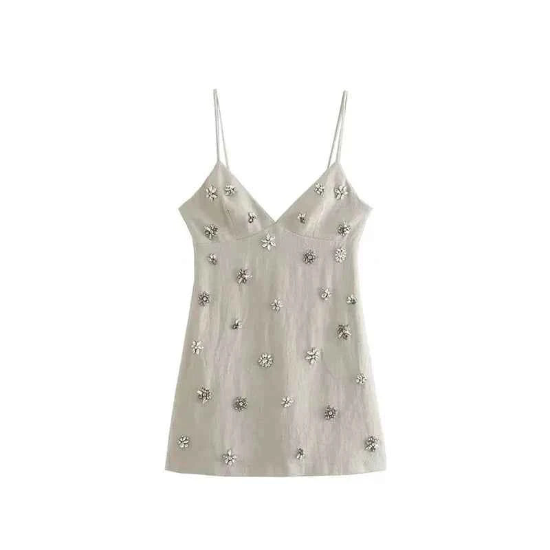 Women Chic Fashion Sleeveless Mini Dress