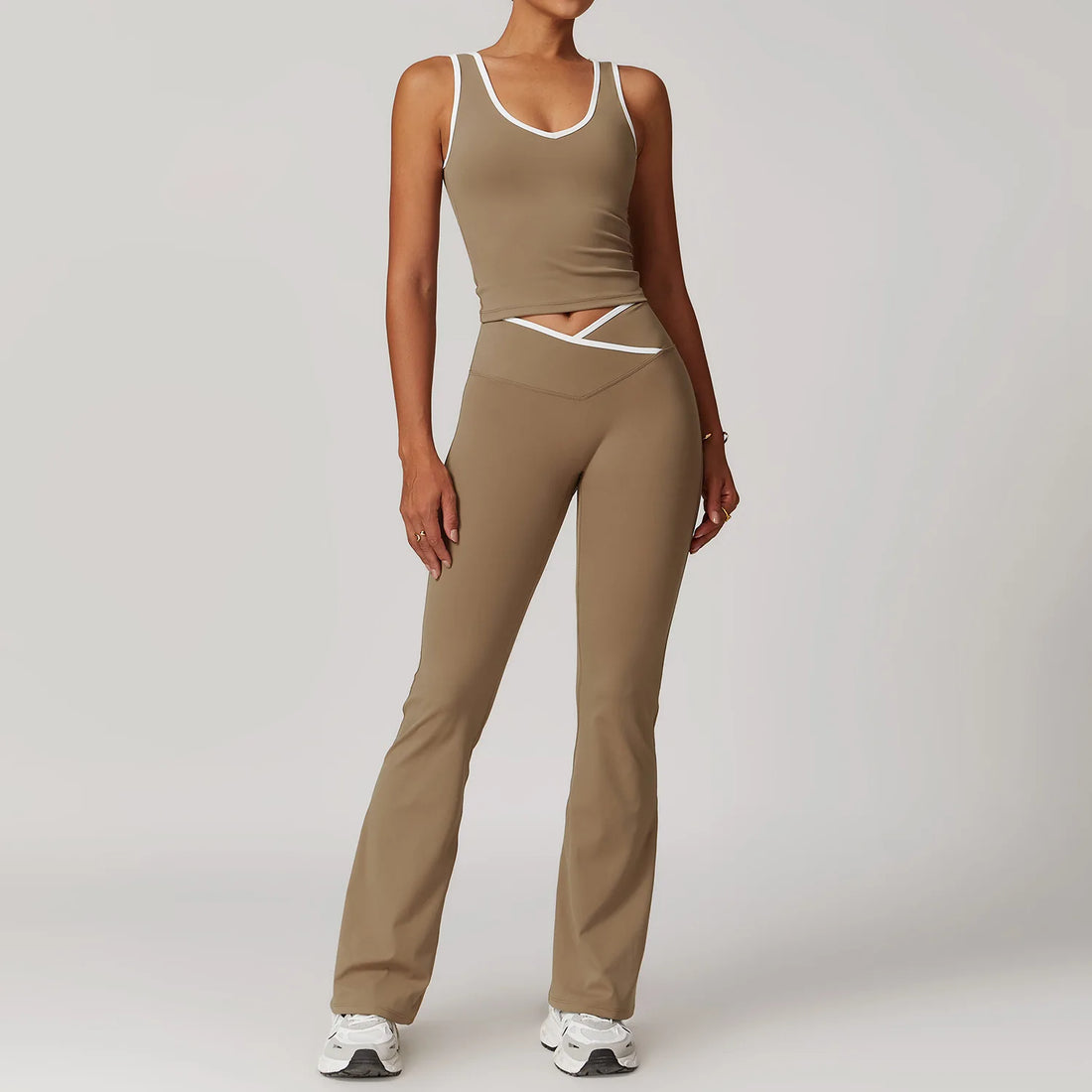 Yoga Set 2 Pieces Workout Outfits Fitness Sportswear Gym Tracksuit