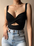 Women Sleeveless Short Crop tops Ladies Vest Casual Tank Top - Norellé
