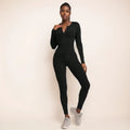 Bodysuit for women solid color ribbed long - Norellé
