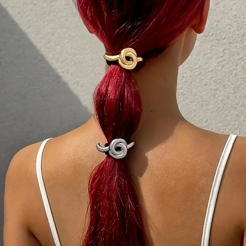 Twisted Hair Ring Elastic Rope Set