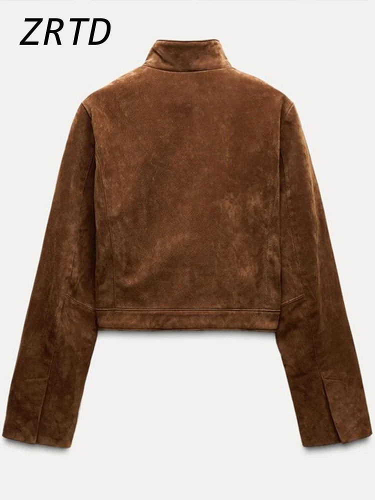 Women's Short Suede Jacket